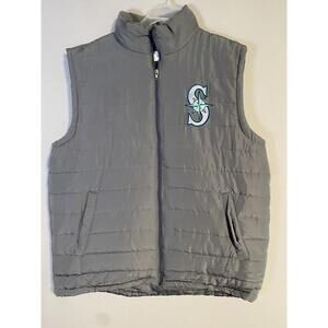 Seattle Mariners Mens XL Puffer Vest Limited Edition Embroidered New No Tags